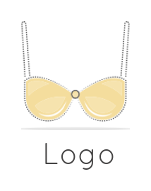 make an apparel logo bikini top with bead straps