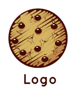 Design a bakery shop logo Illustrative cookie