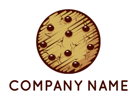 Design a bakery shop logo Illustrative cookie