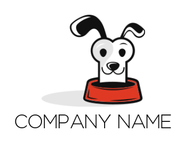 pet logo image bone with dog face - logodesign.net