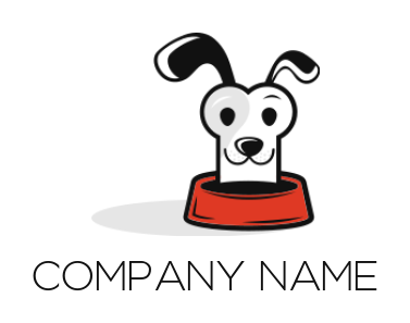 pet logo image bone with dog face - logodesign.net