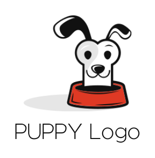 pet logo image bone with dog face - logodesign.net