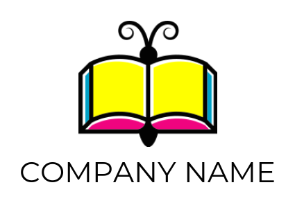 book as butterfly logo editor