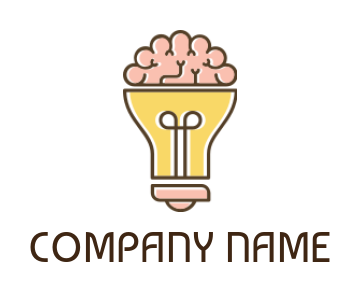 make an advertising logo brain incorporated on bulb - logodesign.net