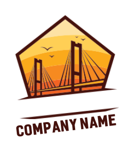 energy logo bridge inside the rhombus with birds