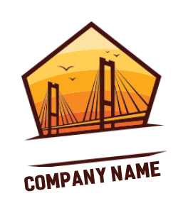 energy logo bridge inside the rhombus with birds