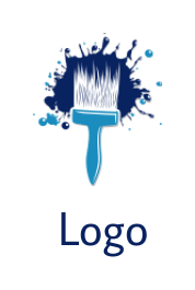 make an arts logo brush splash paint - logodesign.net