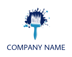 generate an arts logo brush splash paint