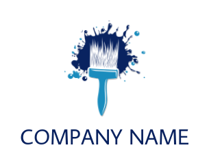 generate an arts logo brush splash paint