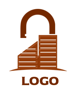 create a storage logo building secure - logodesign.net