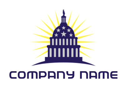 design a law firm logo building with swoosh and sun rise