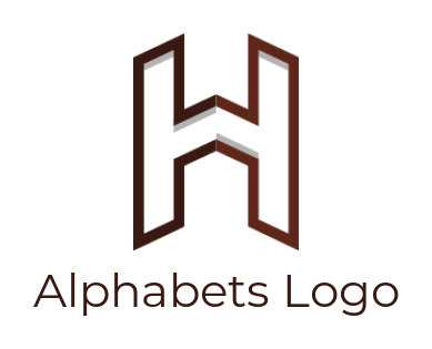 create a Letter H logo forming buildings