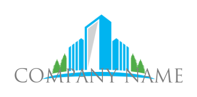 buildings with trees over arc