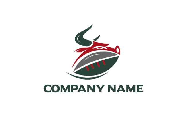 Bulls Rugby Logo Vector Rugby Logo Design