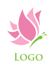 butterfly made of lotus flower generator