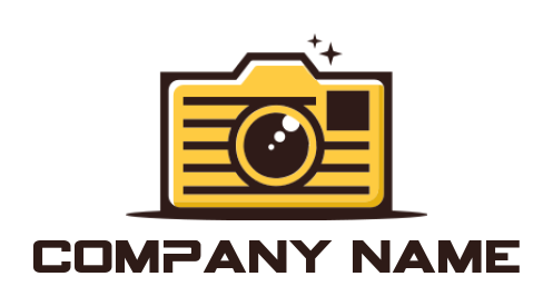 photography logo camera forming page inside it