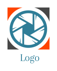 design a photography logo camera shutter in square - logodesign.net