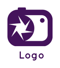 make a photography logo camera with lens - logodesign.net
