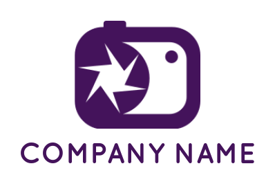 make a photography logo camera with lens - logodesign.net