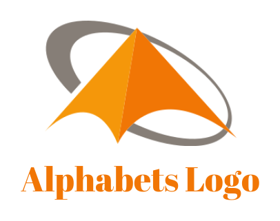 Finance logo maker camp in a swoosh