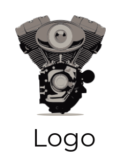 Auto shop car engine illustration 