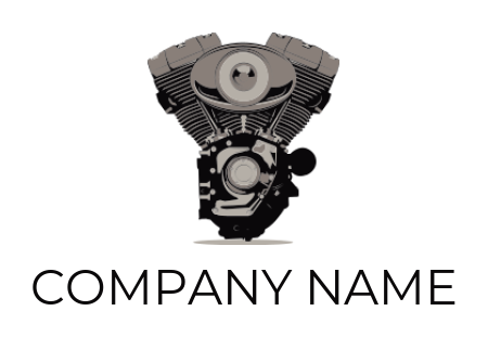 make an auto shop logo car engine illustration - logodesign.net