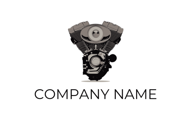 make an auto shop logo car engine illustration - logodesign.net