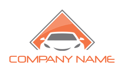 auto logo maker car in rhombus - logodesign.net