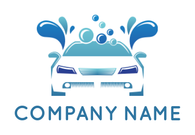 generate a cleaning logo of car wash