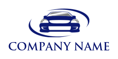 auto logo icon car with abstract swoosh
