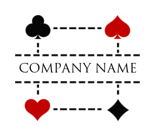 create a gambling logo card suits - logodesign.net