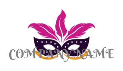 Carnival mask with feathers