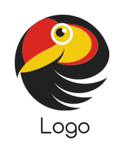 pet logo icon cartoon toucan head - logodesign.net