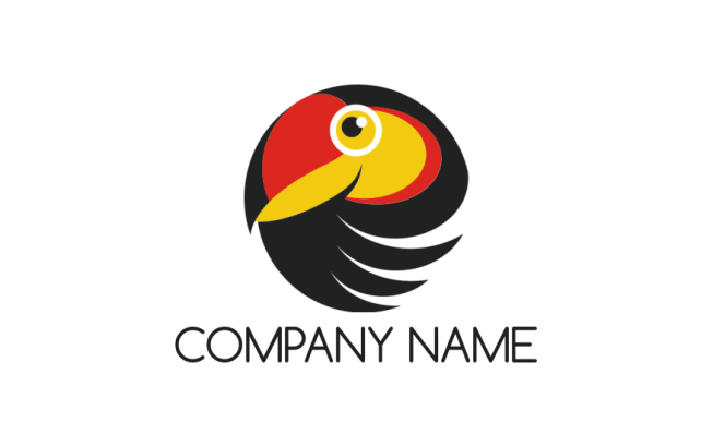 pet logo icon cartoon toucan head - logodesign.net
