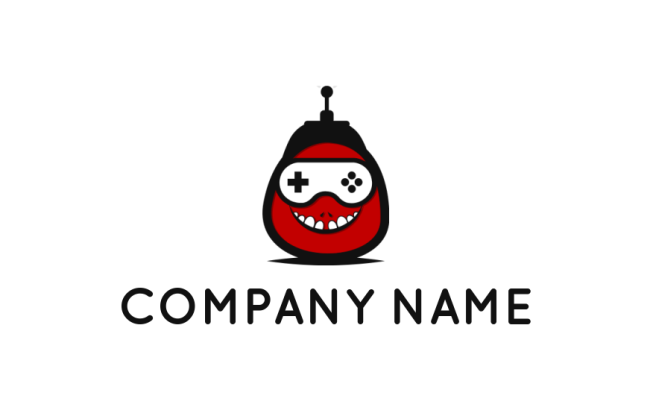 games logo maker cartoon with gaming pad - logodesign.net