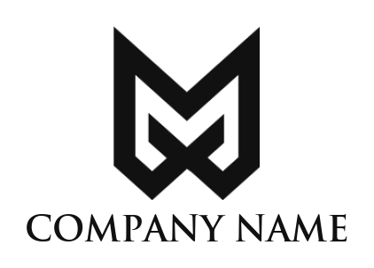 design a Letter M logo forming celtic