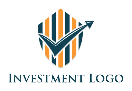 create an insurance logo check mark arrow in shield - logodesign.net