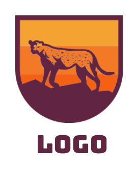 cheetah inside the emblem 
