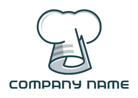 restaurant logo online chef hat line art icon - logodesign.net