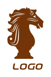 games logo icon chess horse - logodesign.net