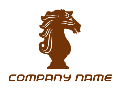 games logo icon chess horse - logodesign.net