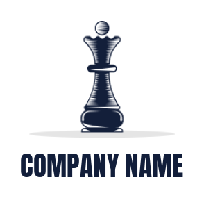 generate a games logo icon of chess piece queen