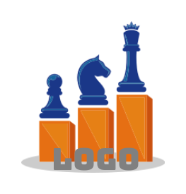 chess pieces on bar graph