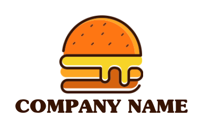 create a food logo chicken with melting cheese