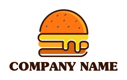 food logo maker chicken with melting cheese - logodesign.net