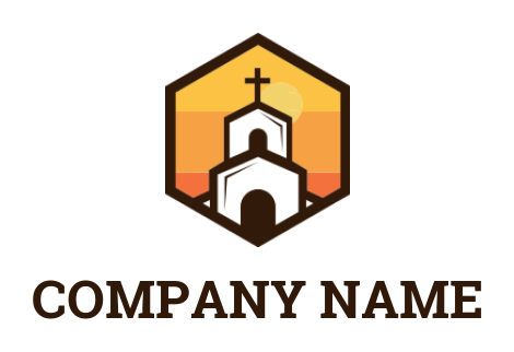 religion logo online Church in Hexagon - logodesign.net