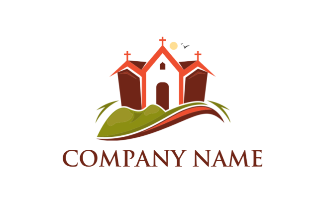 design a religious logo church roofs with crosses - logodesign.net