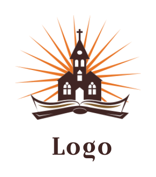 Church With Bible Logo Template By Logodesign Net