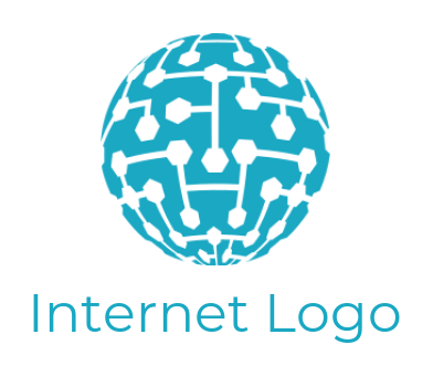 create an IT logo circuit wires globe - logodesign.net