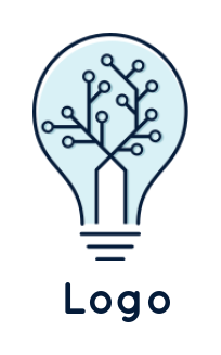 circuitry in light bulb template